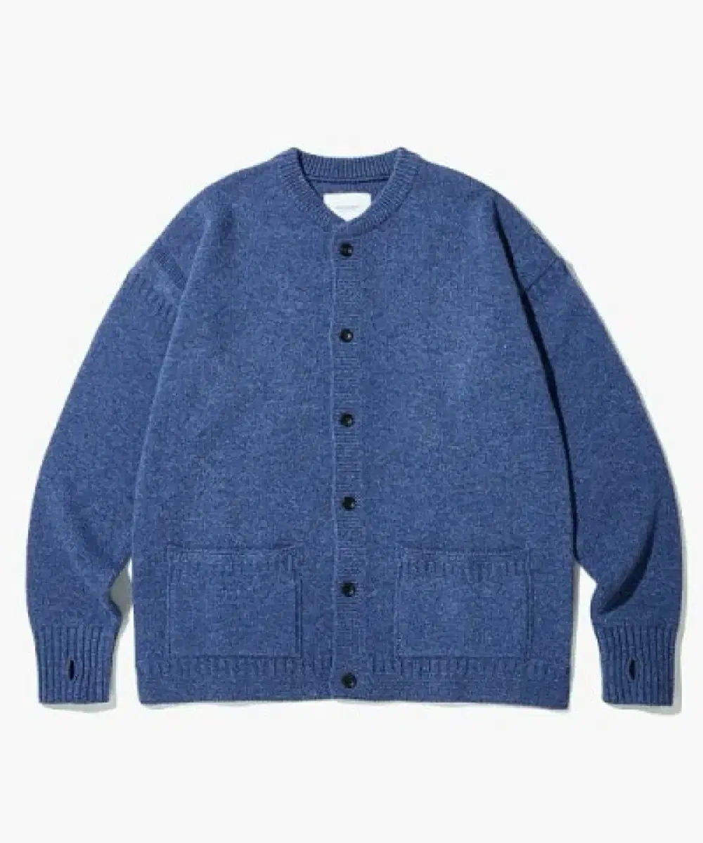 (Brand New) Outstanding Lambswool Fisherman Cardigan bloo L