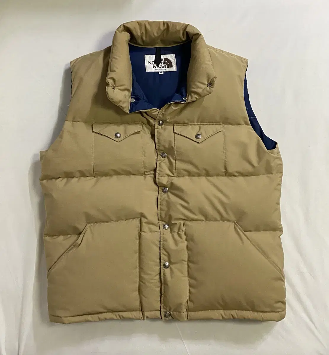 80's The North Face Brown Label Sierra Goose Down Vest Tan XL