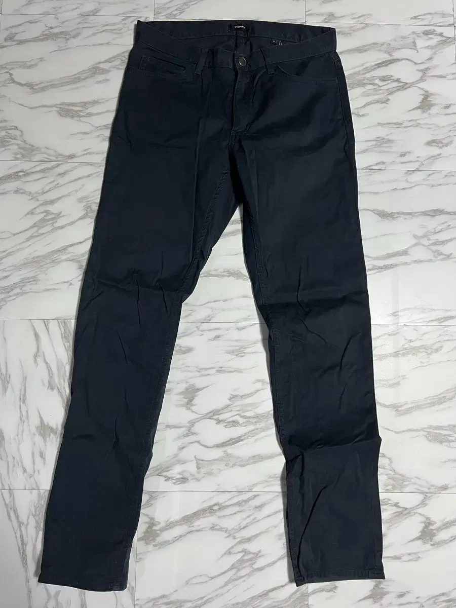 Terry HAYDIN Slim Fit Cotton Trousers Navy 31