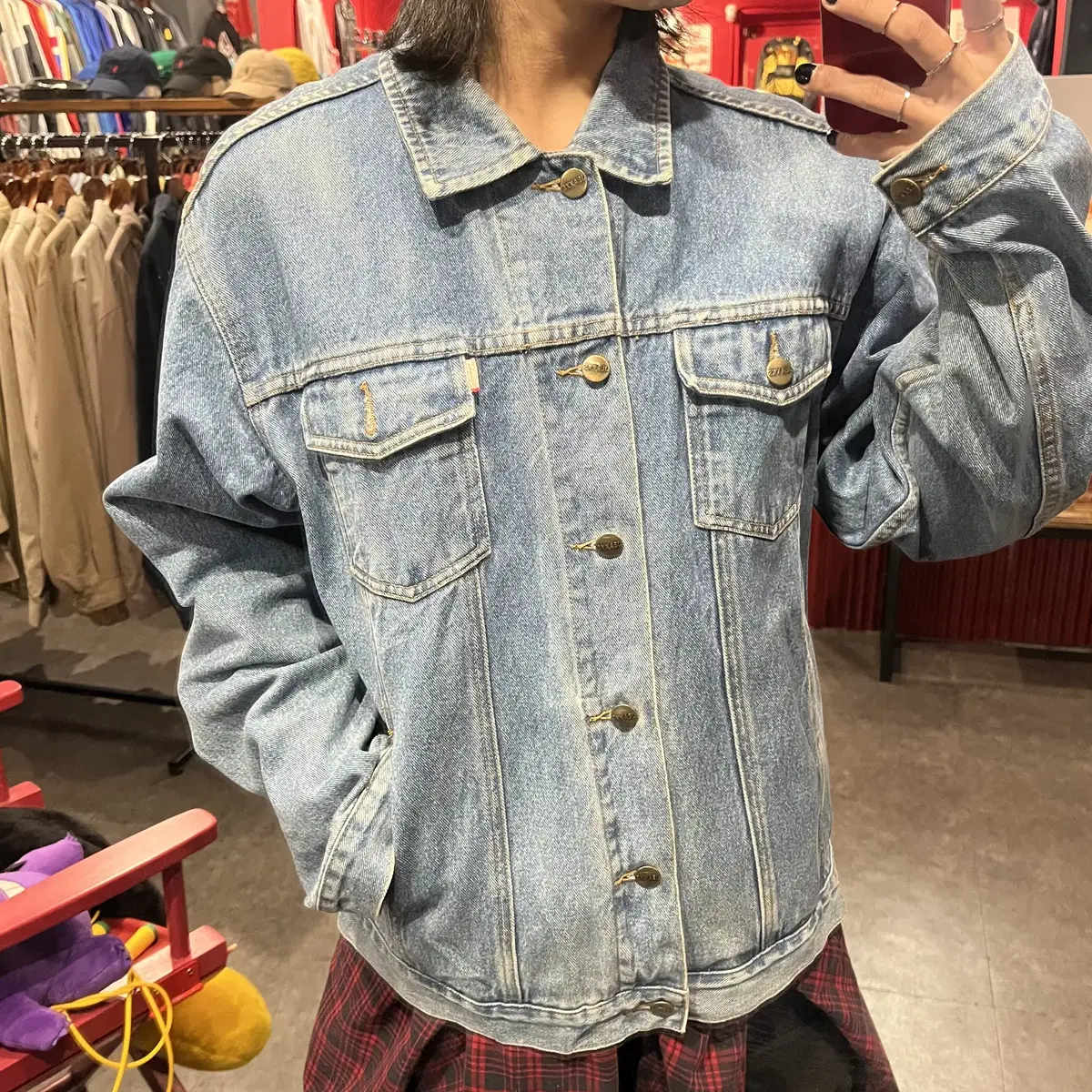 (end392)JEAXXS Vintage Jeans Jacket