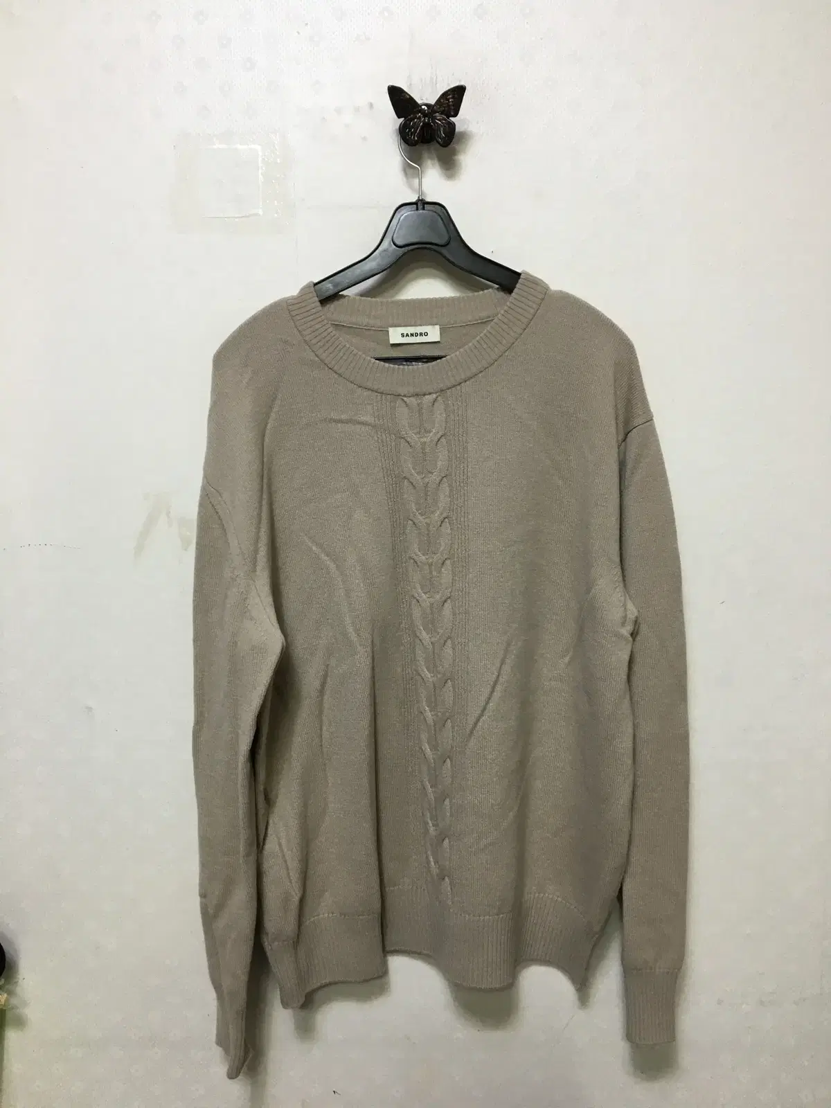 2022Sandro Homme Men's Round Knit