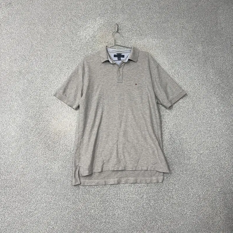 Tommy Hilfiger Gray Logo Short Sleeve Karati L