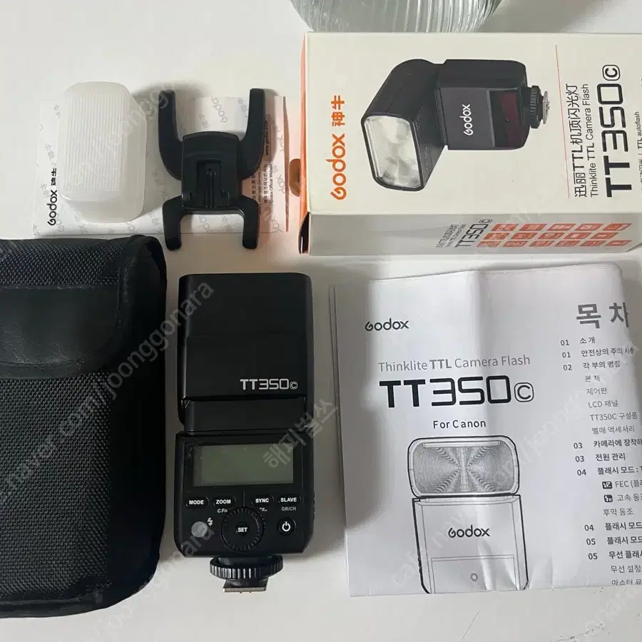 [국내as가능] 고독스 TT350c 캐논마운트 스트로보 m50