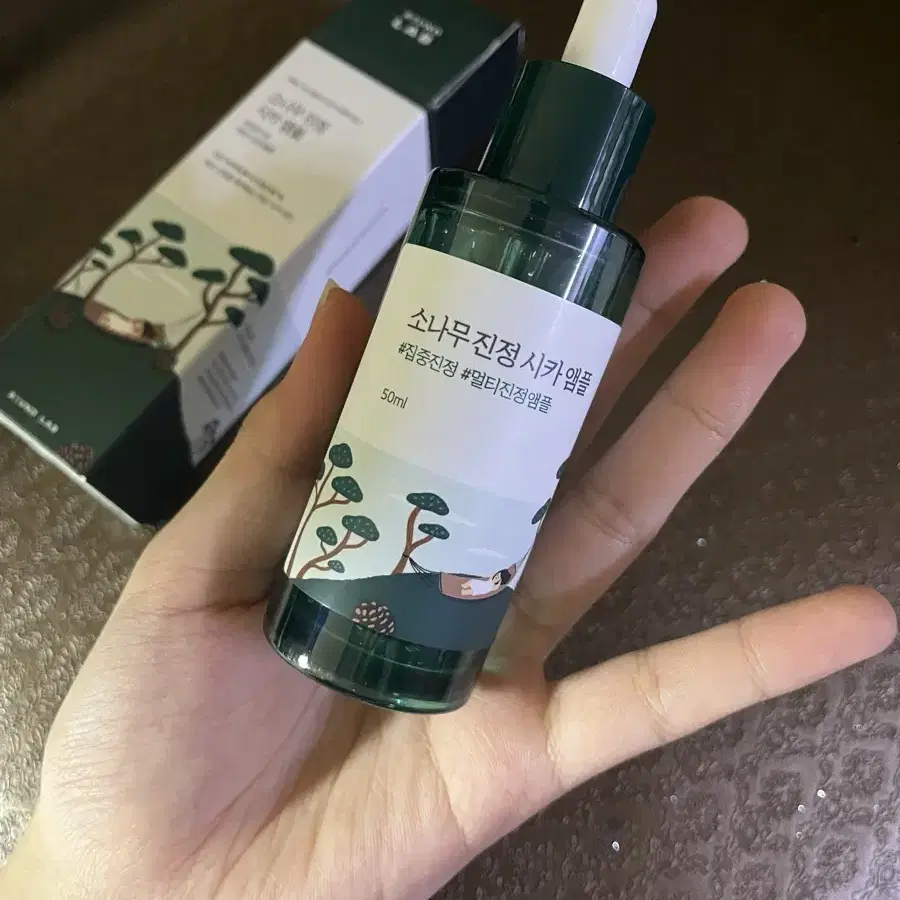 라운드랩 소나무 진정 시카 앰플 50ml