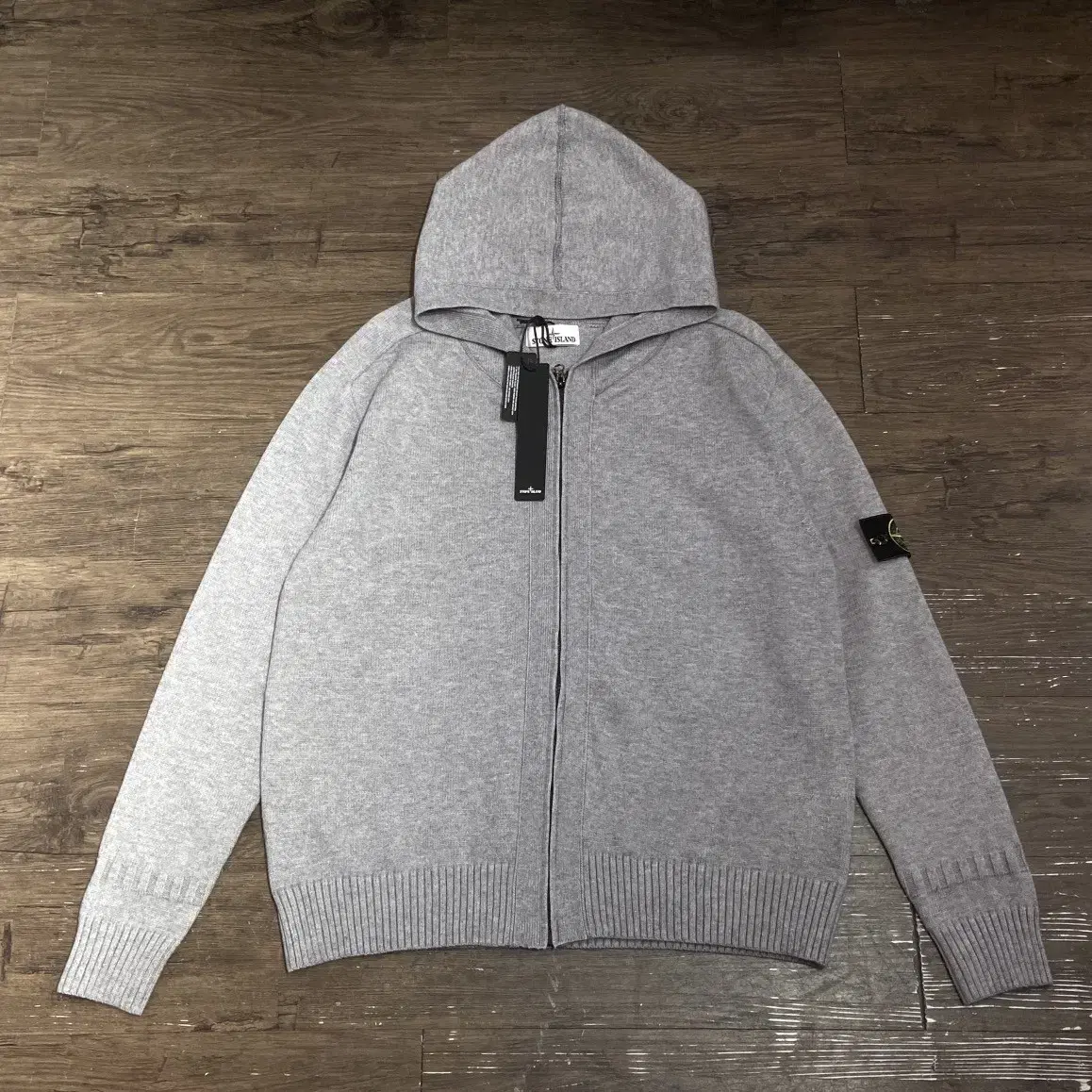 Stone Island Hooded Cardigan Zipper Sweater