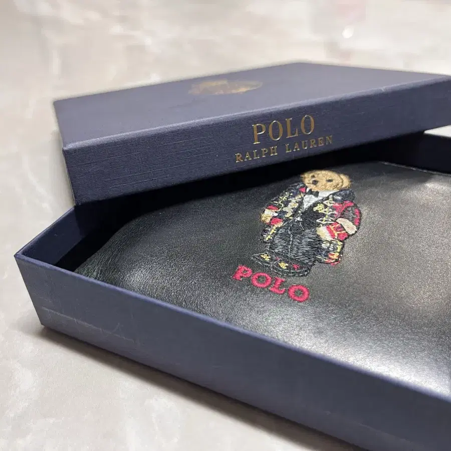 Polo Ralph Lauren 폴로 베어 블랙 반지갑 (정품)