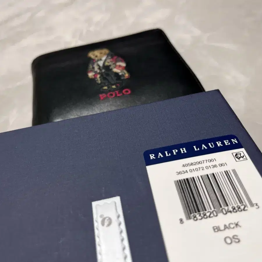 Polo Ralph Lauren 폴로 베어 블랙 반지갑 (정품)