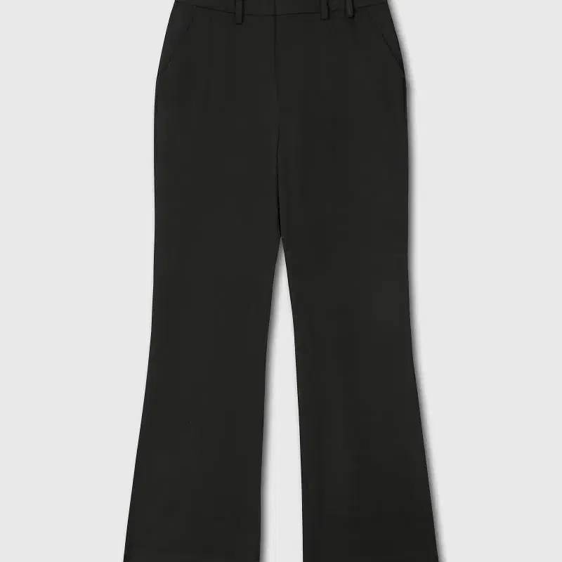 리들 FLARED WOOL SLACKS - BLACK