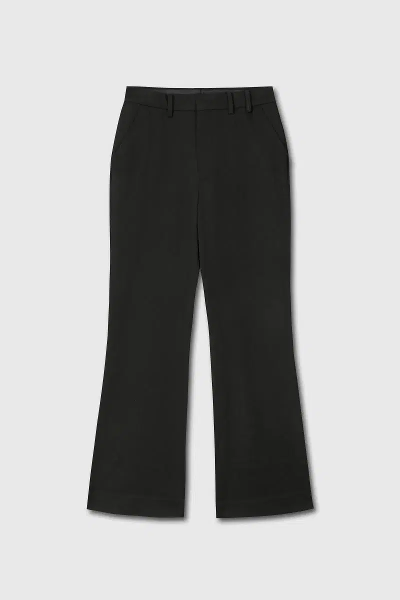 Riddle FLARED WOOL SLACKS - BLACK