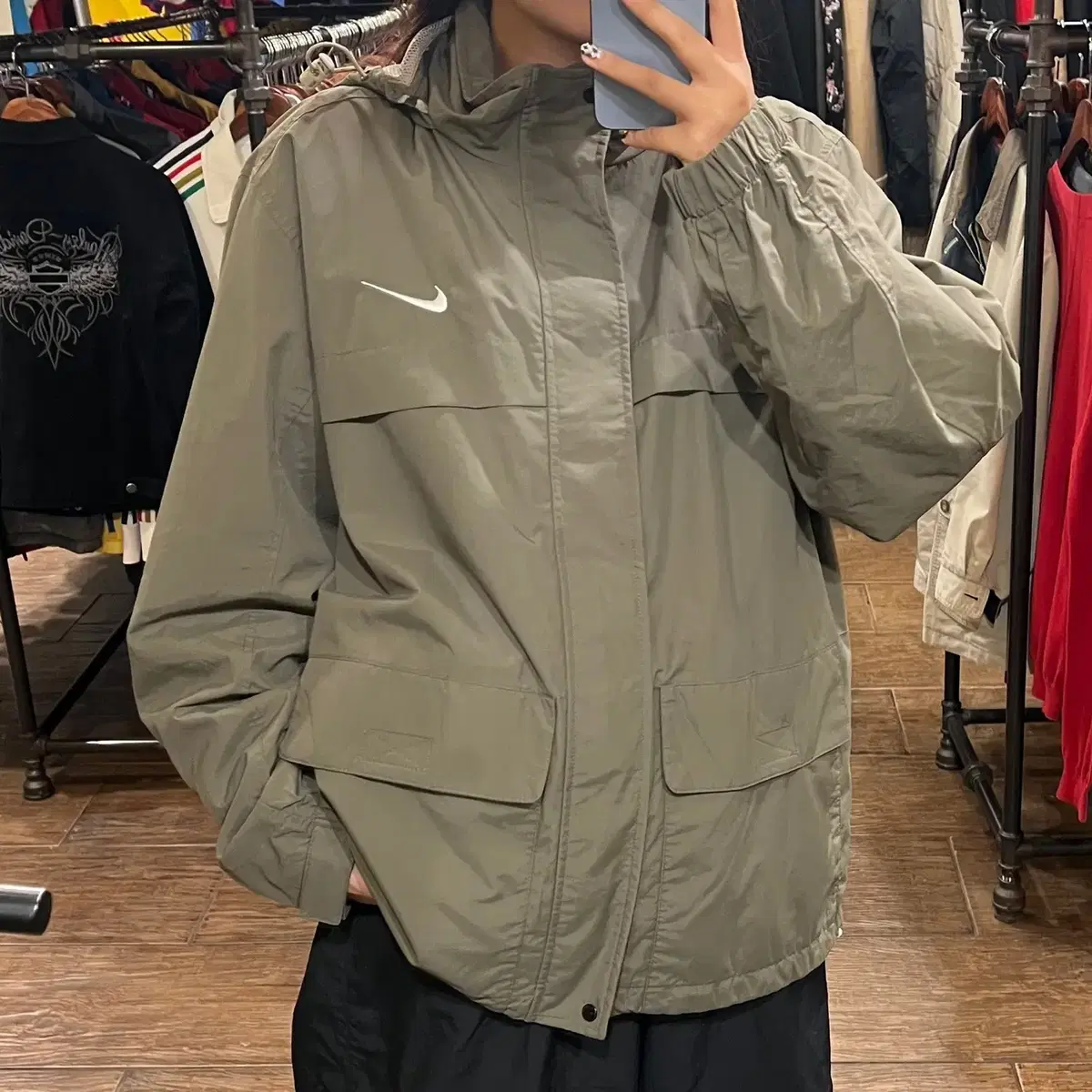 [HI]Nike Hooded Jumper Khaki