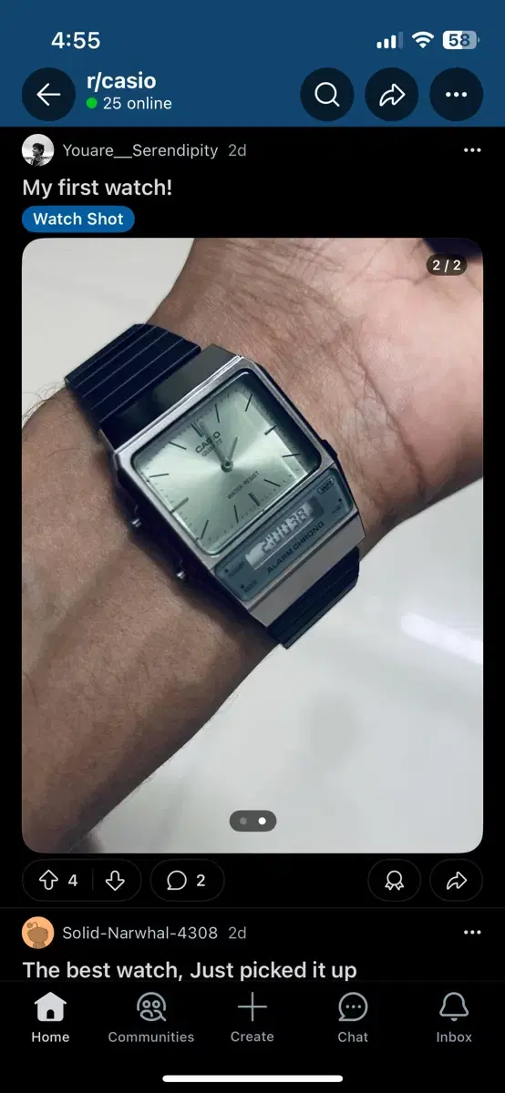 카시오시계 Casio 빈티지