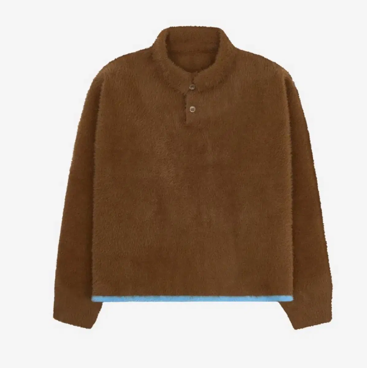 Jacquemus Le Polo Neve Fluffy Long Sleeve Knit S