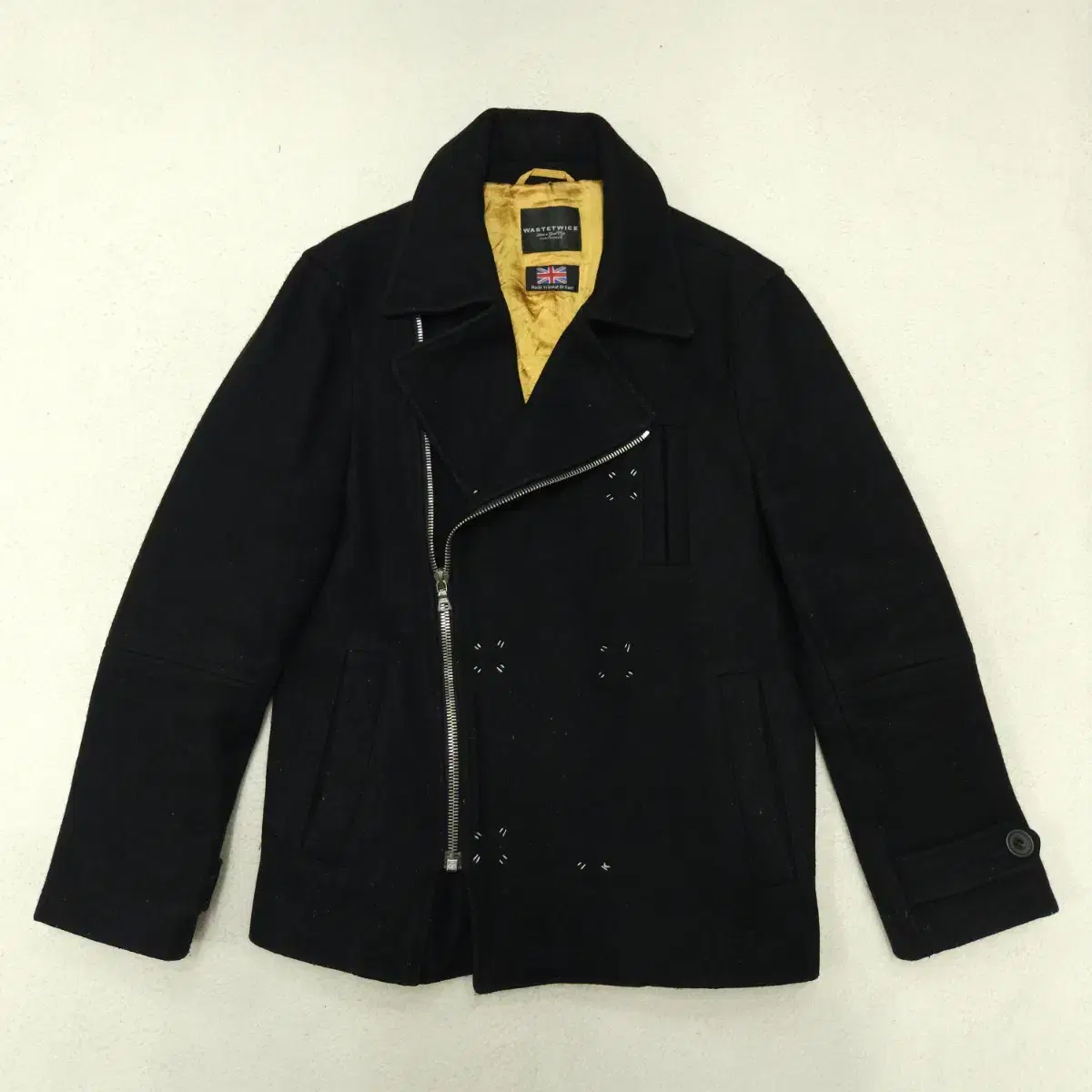 Waste twice wool rider jacket