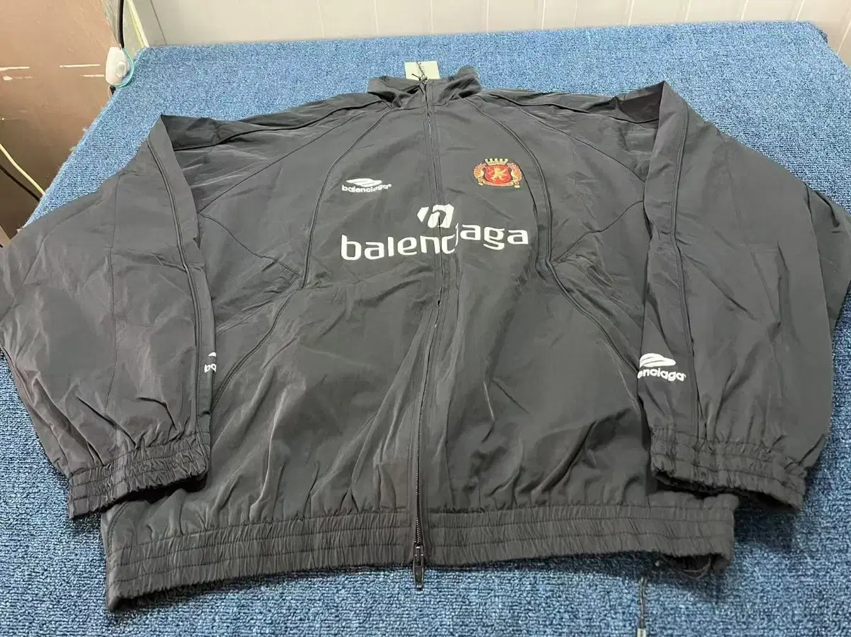 Balenciaga Soccer Track Jacket Windbreaker 44 Black