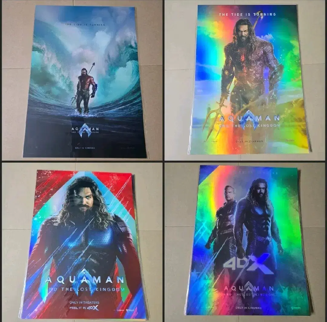 Aquaman and the Lost Kingdom Megabox A3 hologram merchandisepackagesposterspre-order benefitsgoods