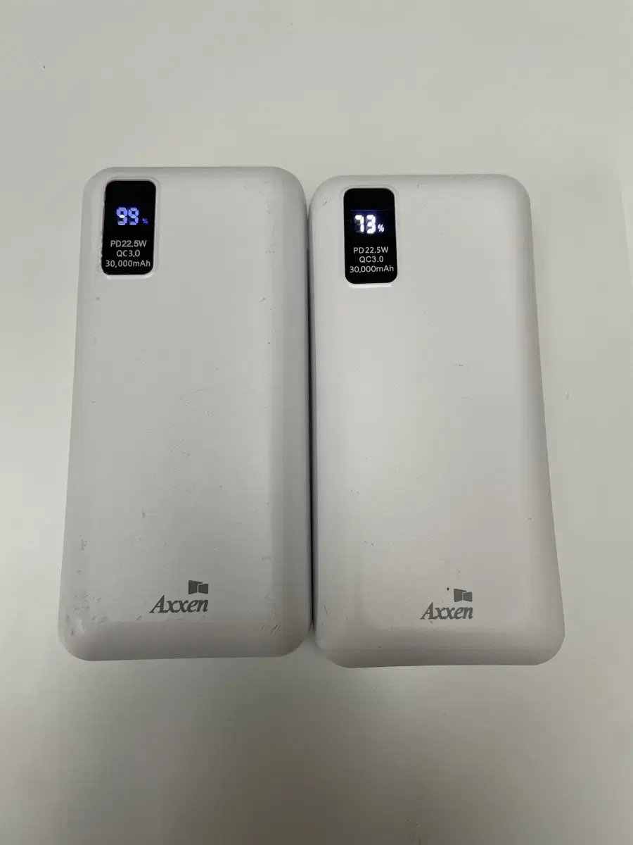 엑센 보조배터리 30000mah 3개 일괄