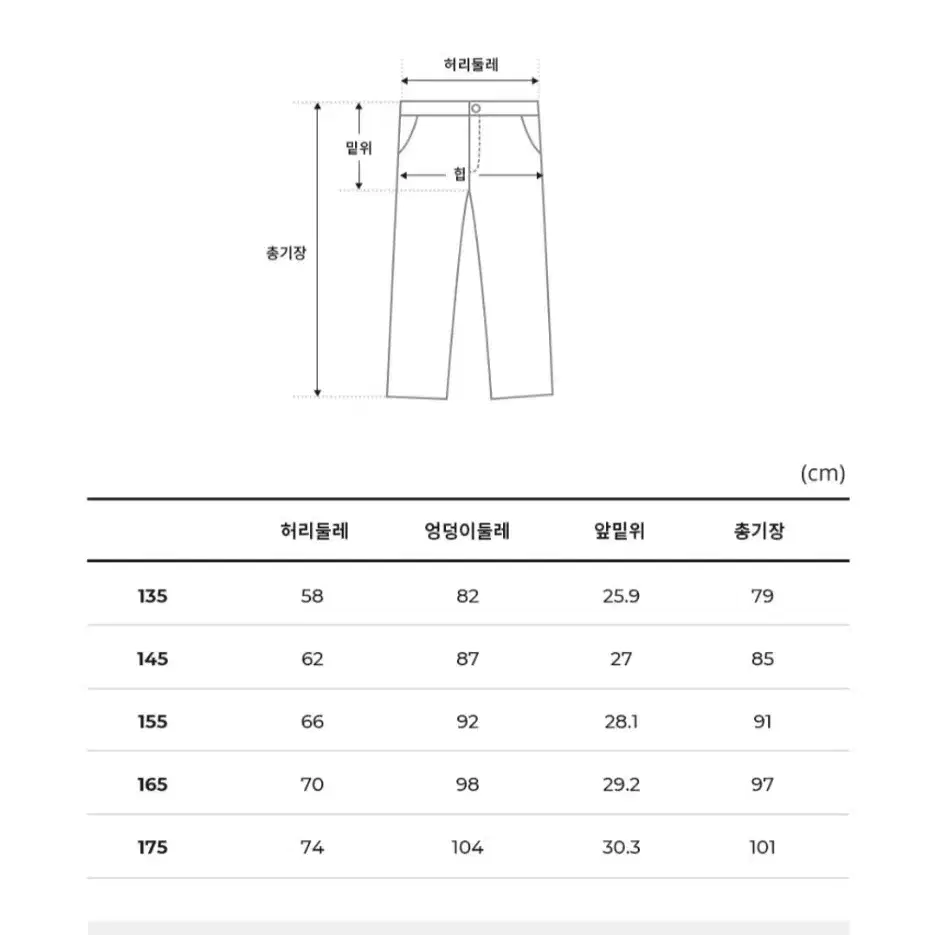 (새상품)155 에스핏조거팬츠.155바지.155조거바지