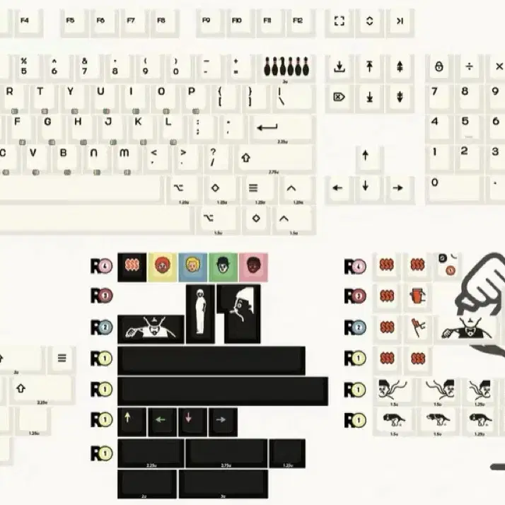 keybyelab 키바이랩 pbt 키캡 판매합니다.