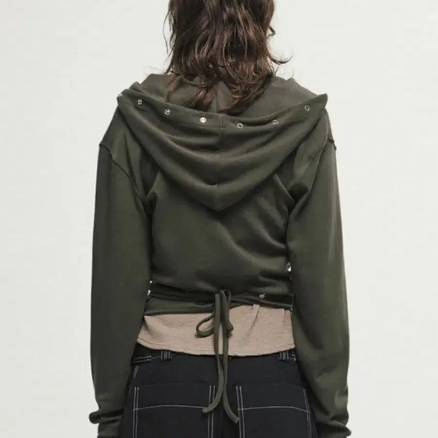 세릭 WRAP HOOD CARDIGAN / KHAKI