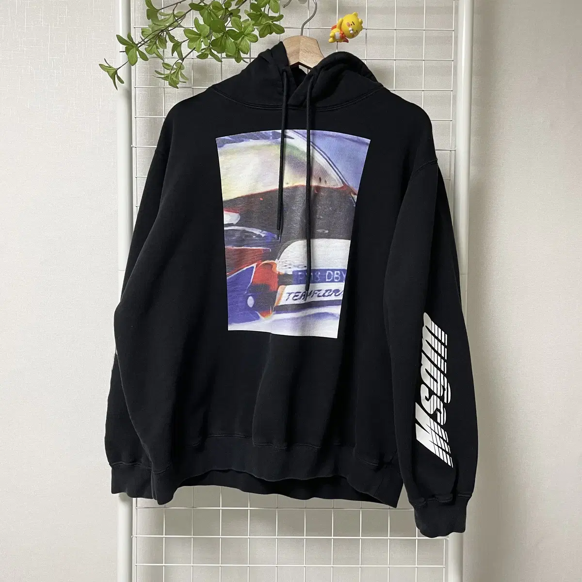 MSGM 기모 후드 블랙 WK-0085