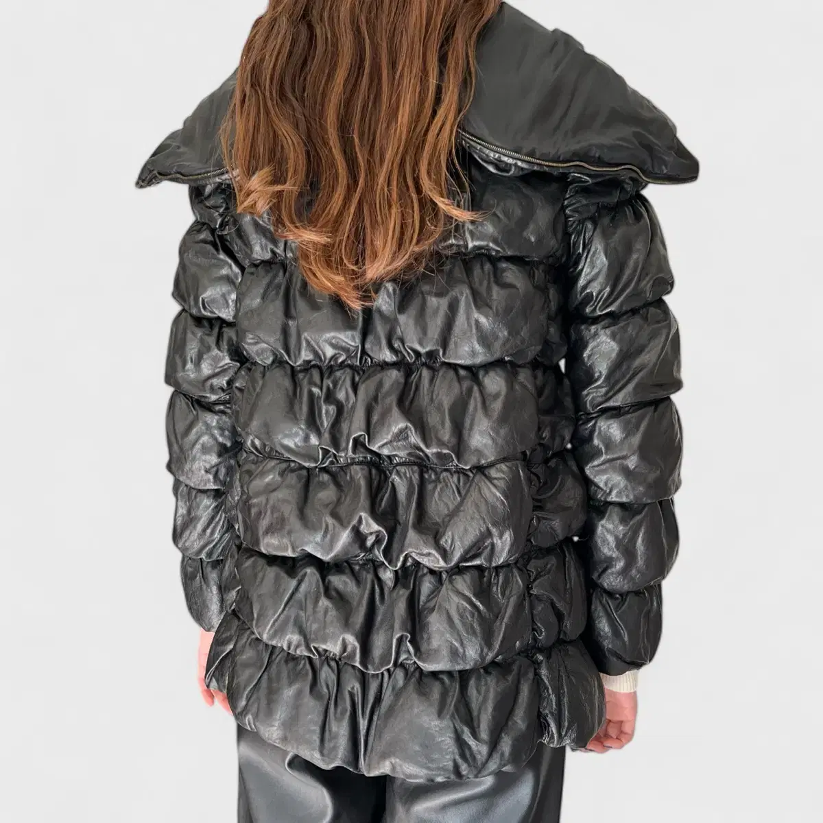 miumiu leather puffer