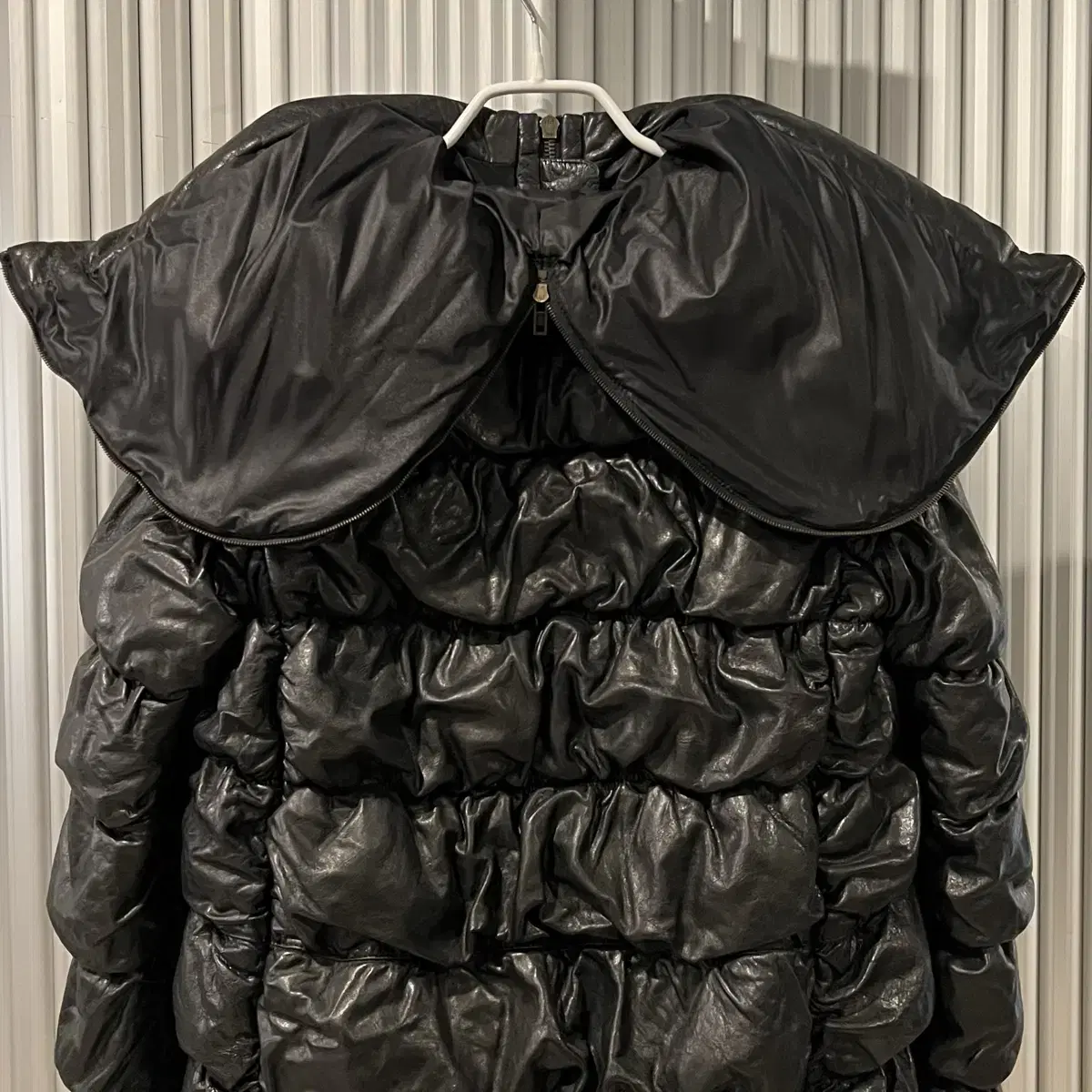 miumiu leather puffer