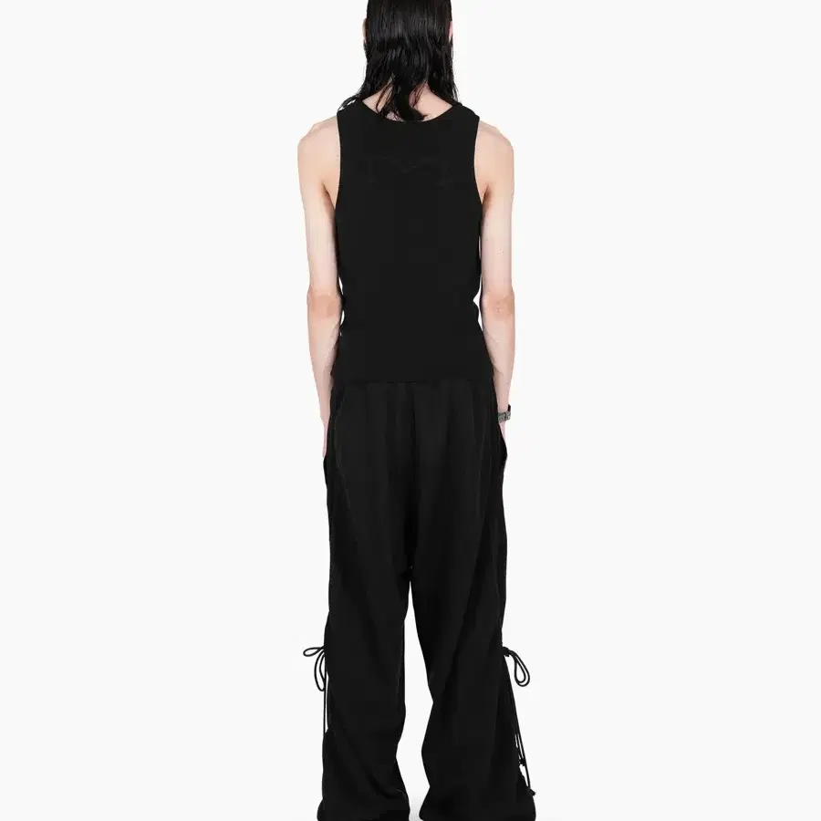 M) vain 베인 BLACK DRAWSTRING PANTS