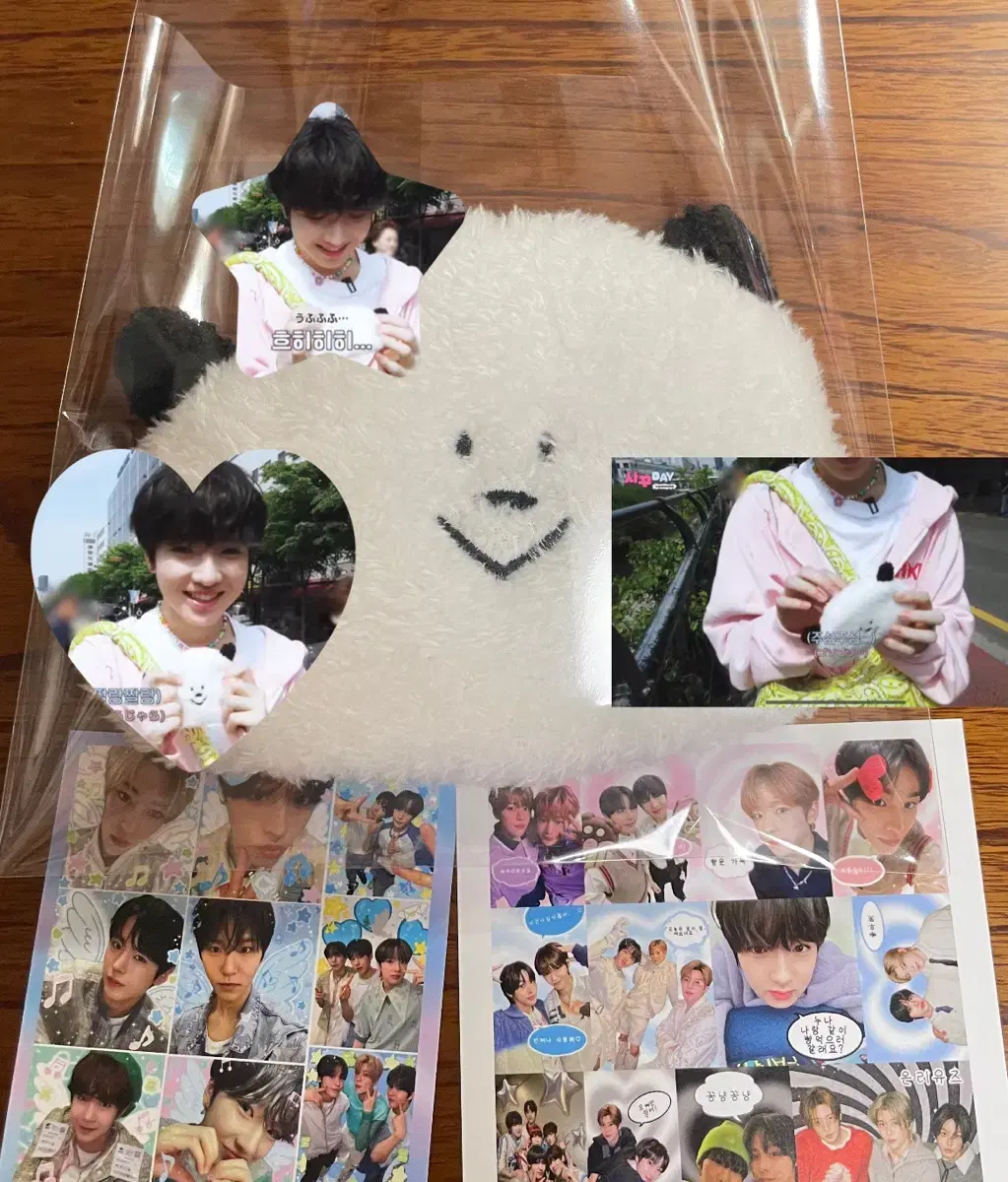 NCT Wish Sakuya Panda Wallet (Unused) Panda Pouch + 2 Purikura