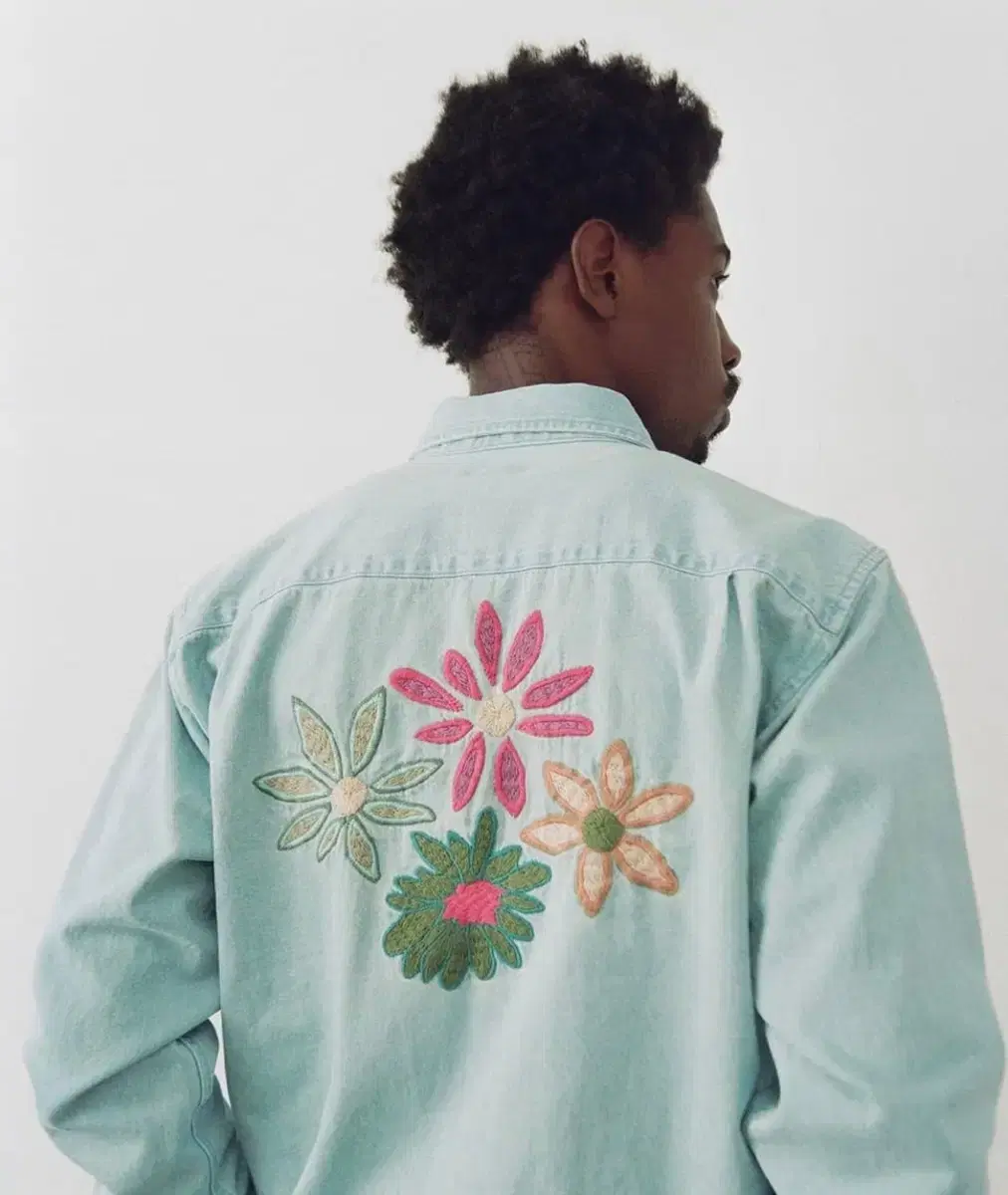 Stussy Denim Flower Shirt