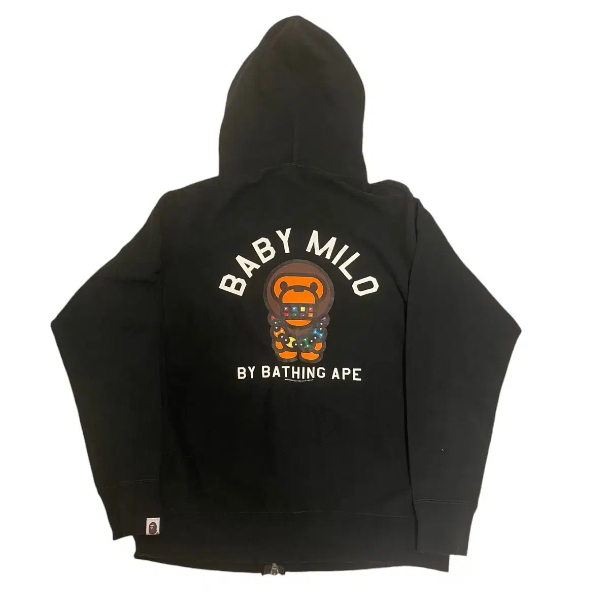 M) Vape Baby Milo Logo Full Hooded Zip Up Black og