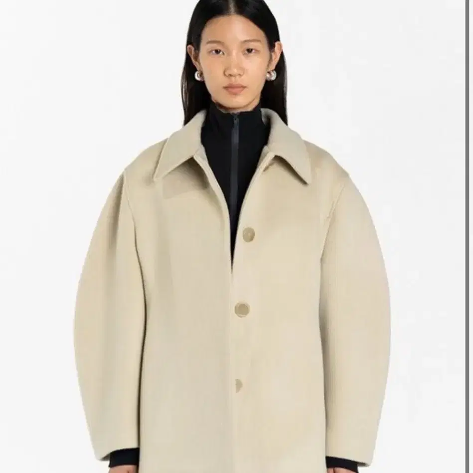 아모멘토 AMOMENTO HOURGLASS HALF COAT BEIGE