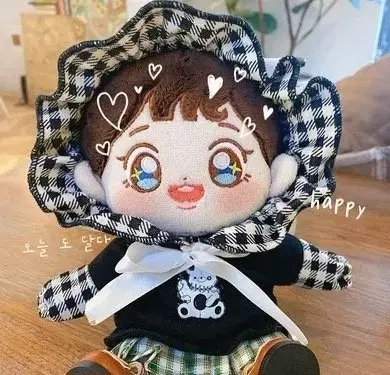 15cm doll clothes puffywamo look black wts