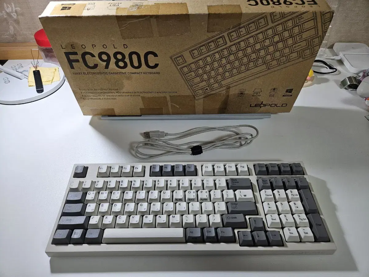 레오폴드 fc980c 토프레 무접점 풀윤활 45g 균등 키보드