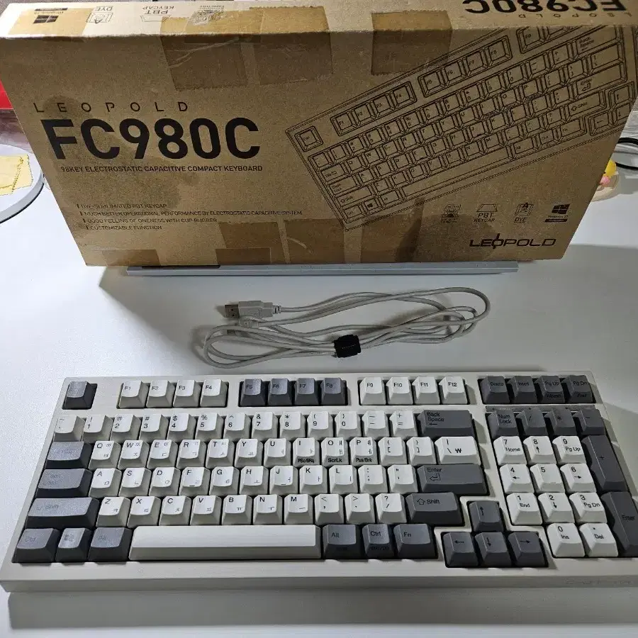 레오폴드 fc980c 토프레 무접점 풀윤활 45g 균등 키보드