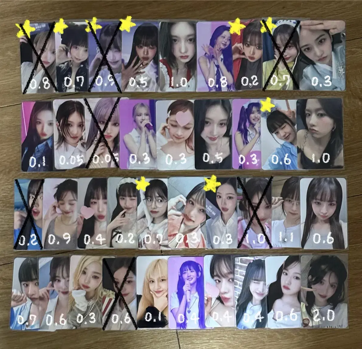 ive jang wonyoung liz leeseo lay gaeul ahn yujin photocard unreleased photocard wts sell buncheol