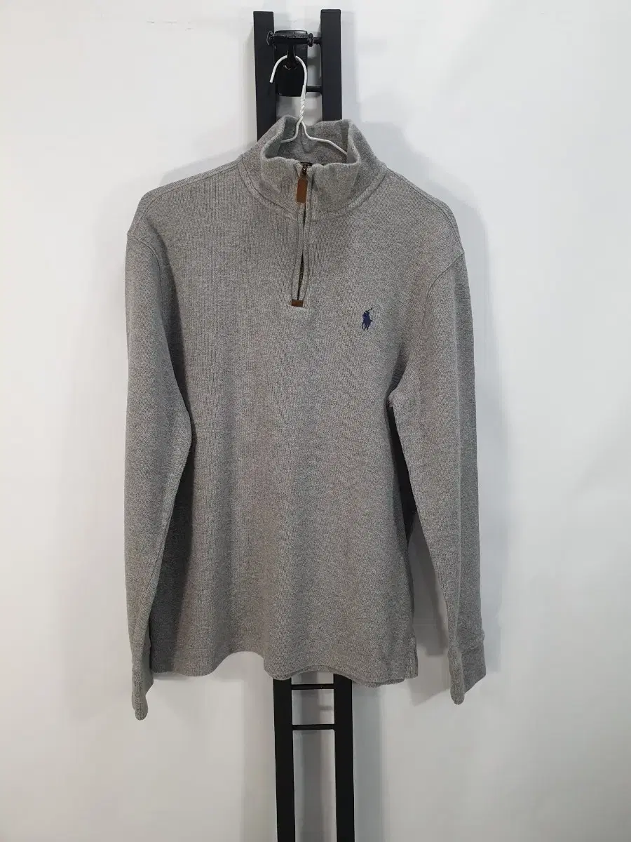 Polo vahn zip-up knit cotton newtab gray M