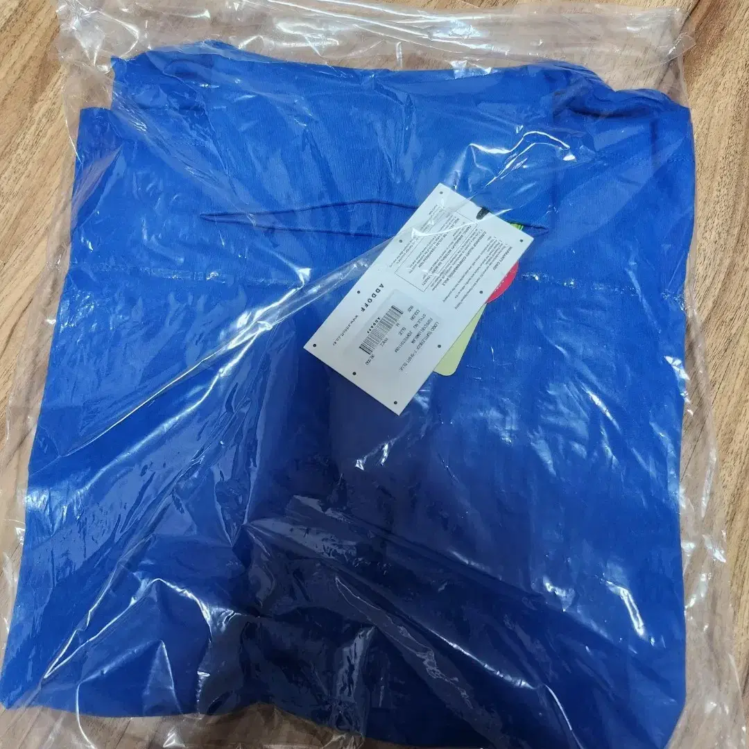 (M)애드오프 LOGO TURTLENECK T-SHIRT BLUE