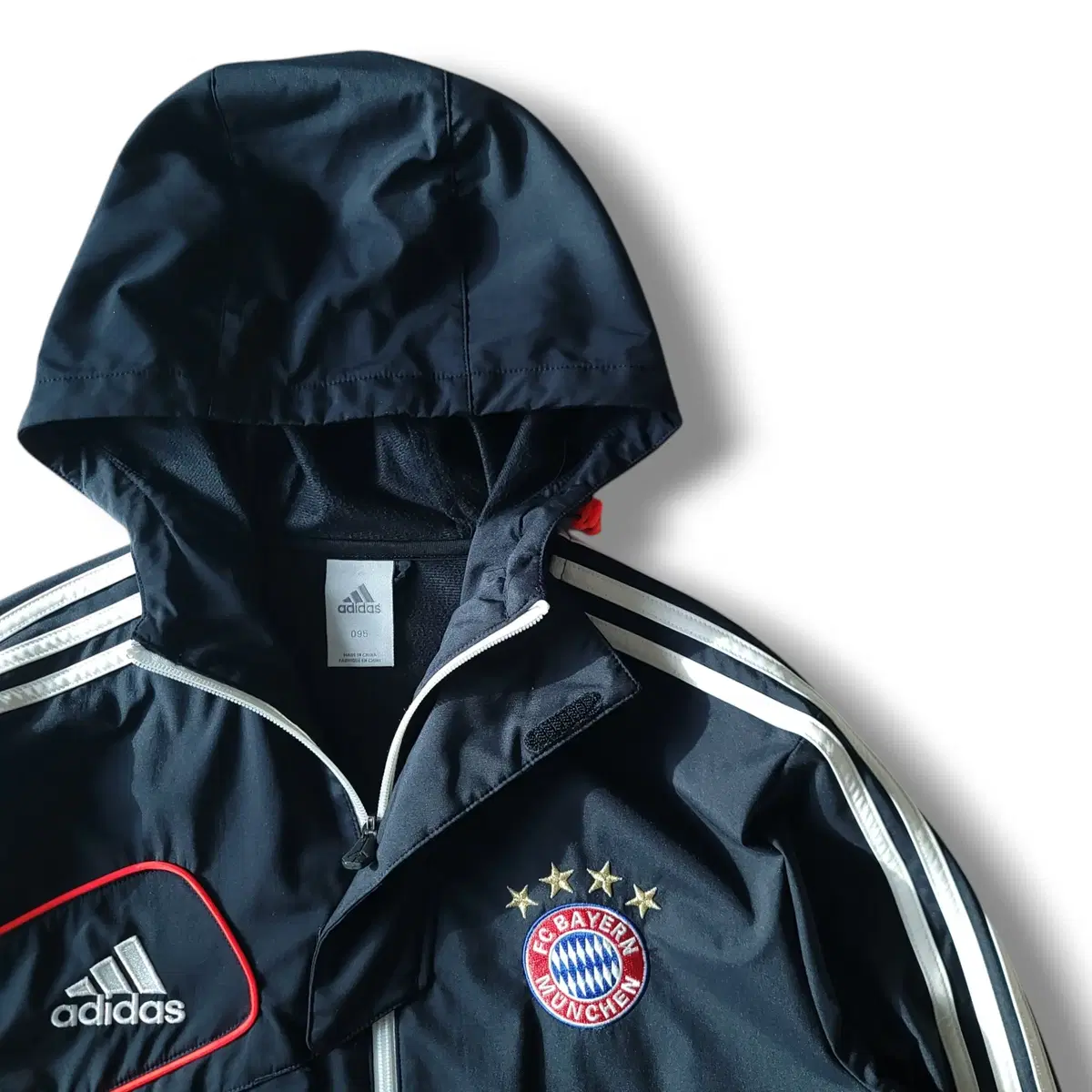 [95] Adidas Black Bayern Munich Brushed Hoodie Zip Up