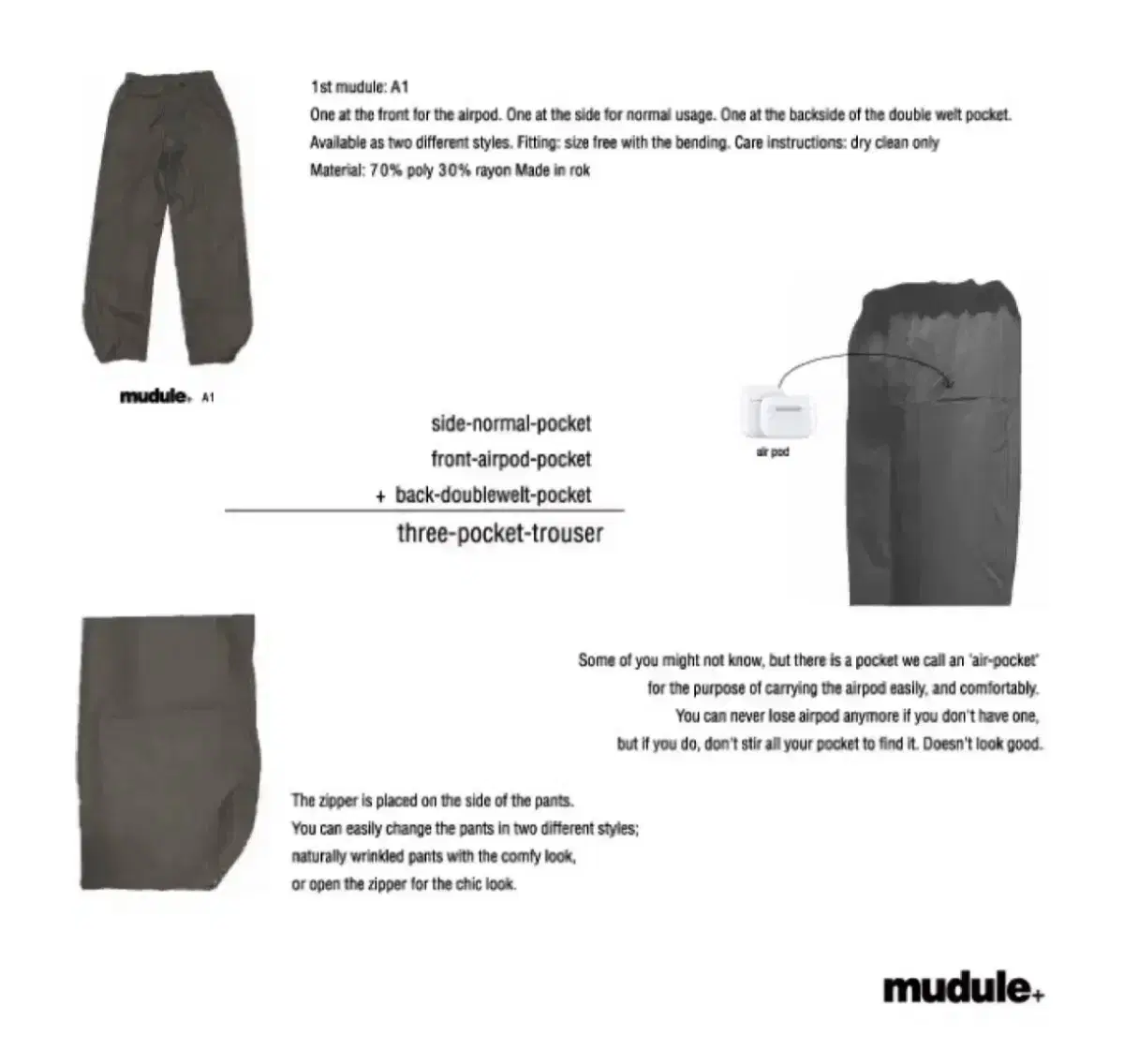 Mudule Mudule A-1 a1 /San San Gear Goffcore Pants Arcturix