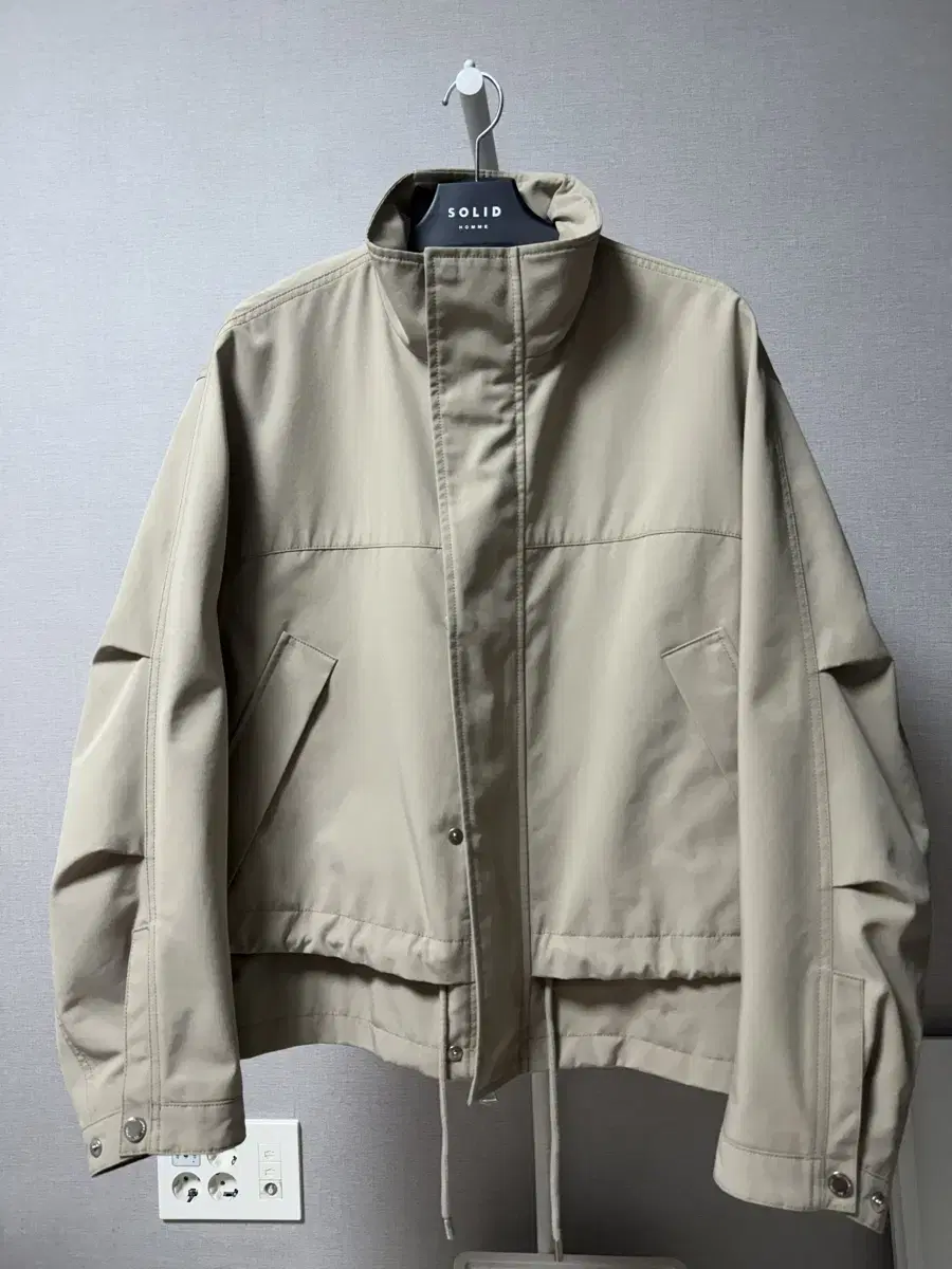 Solid Homme 22SS Shell Parka Beige Rio Size 46