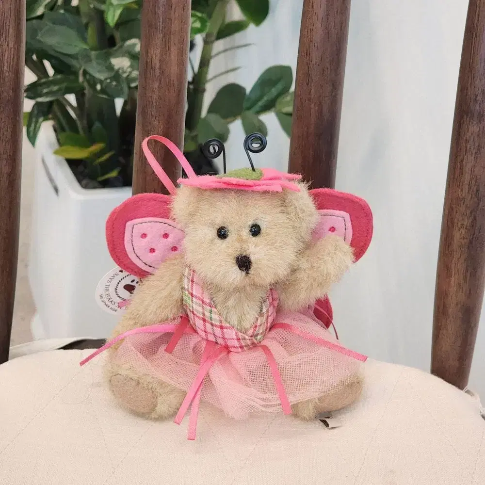 Boys Bear Vintage Dolls Props Baby Pink Fairy Wings Ornament Teddy Bear