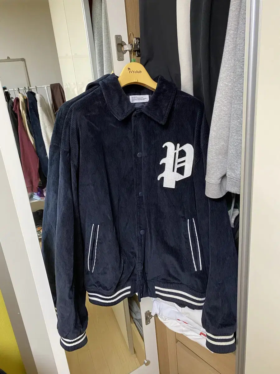 Partimento Corduroy Varsity Jacket Navy L