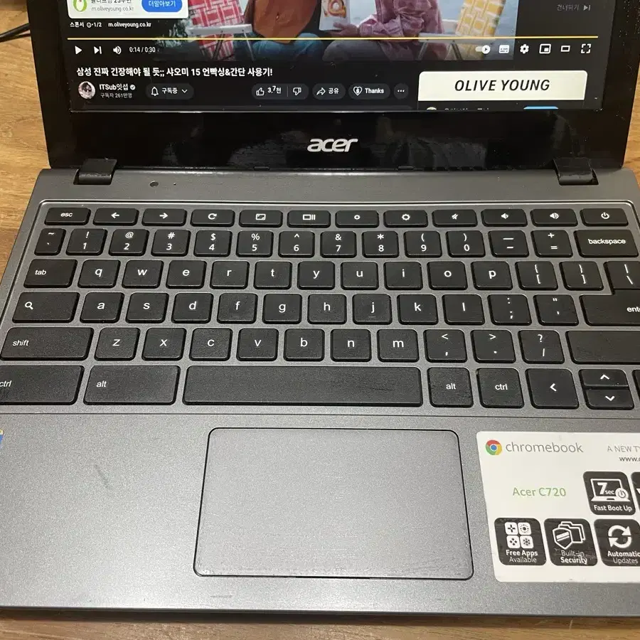 크롬북 노트북 acer c720