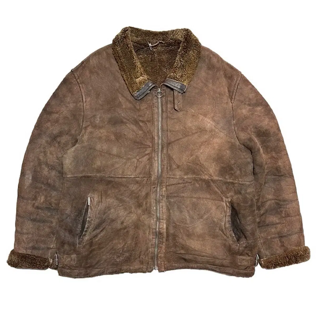 [105-110]Old Mcgegor McGregor Heavy Leather Mustang Jacket