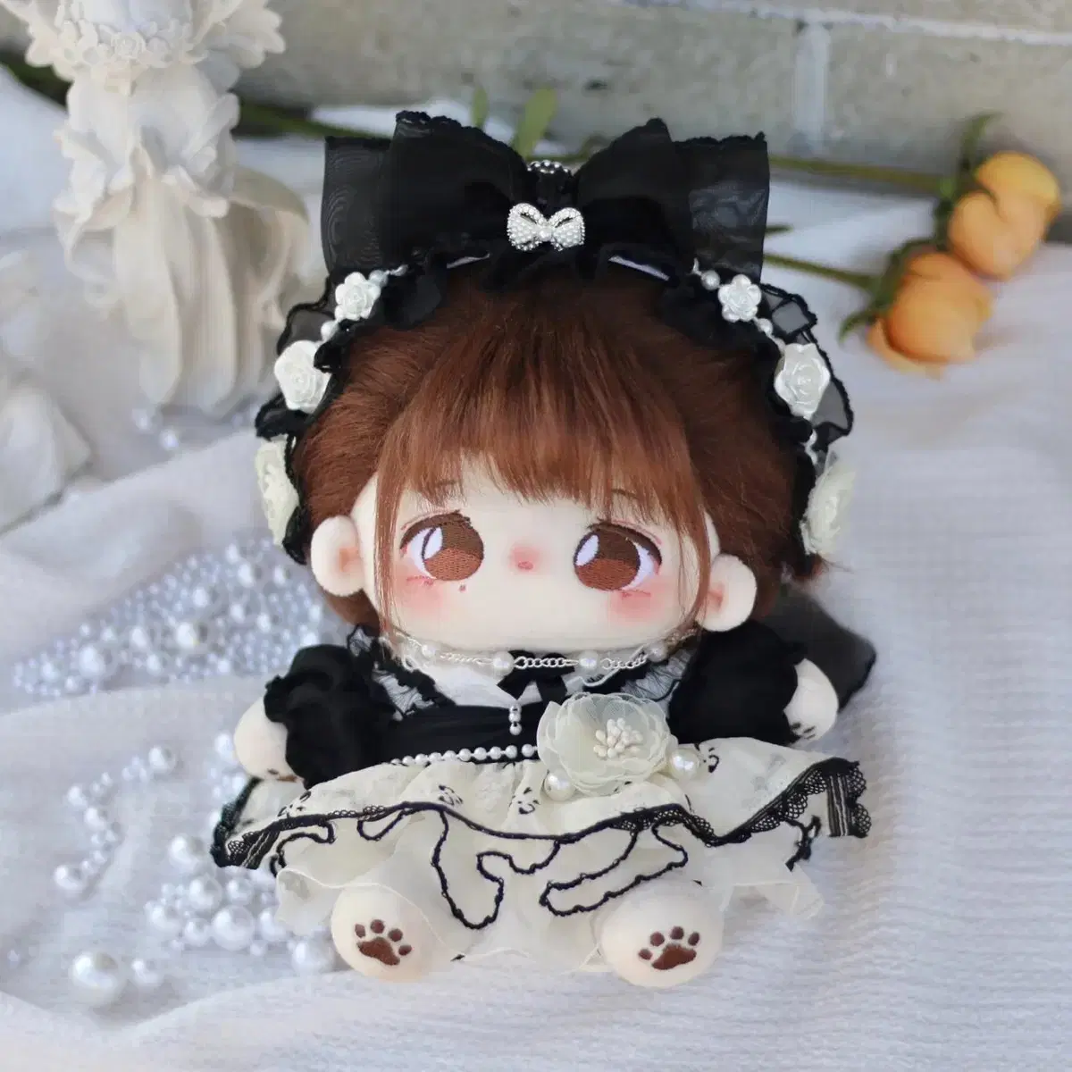 20cm ~ 25cm Doll Clothes White Tea & Dessert Dress