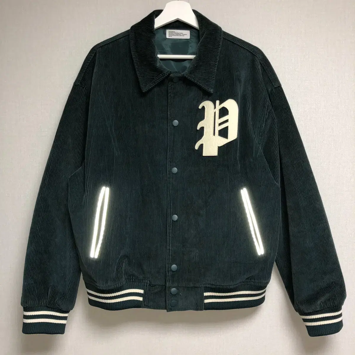 Partimento Corduroy Green Varsity Jacket (M)