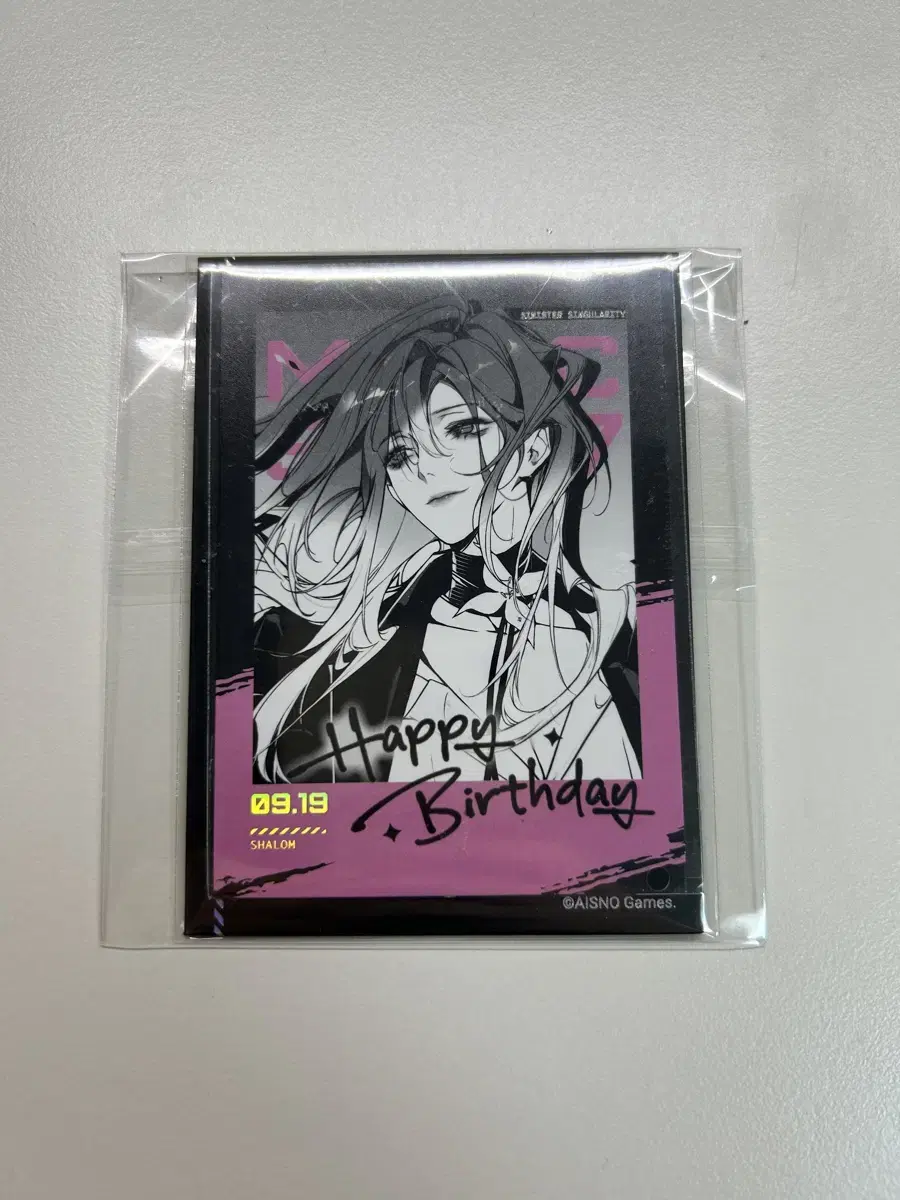 Mugimido shalom birthday photocard