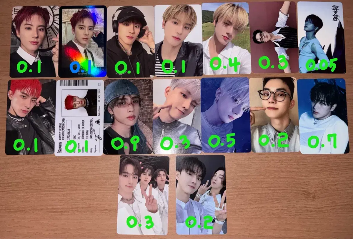 The Boyz hyunjae q eric Photocards unreleased photocard wts Sells