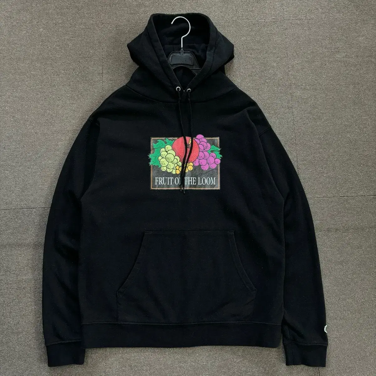 Manwanshop Vintage Fruit On The Room Printed Overfit Hoodie S