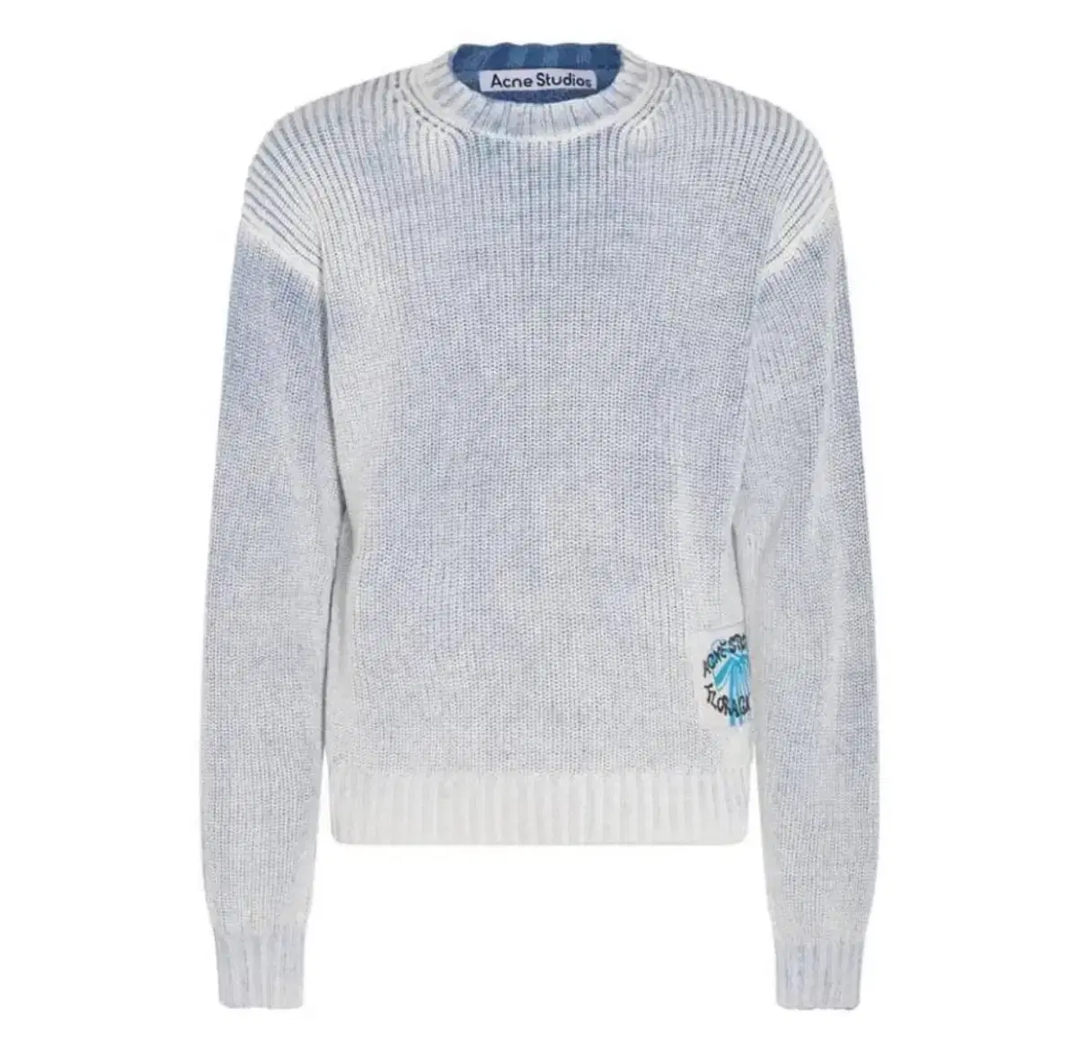 Acne studios Acne studios Crew neck knit old bloo white